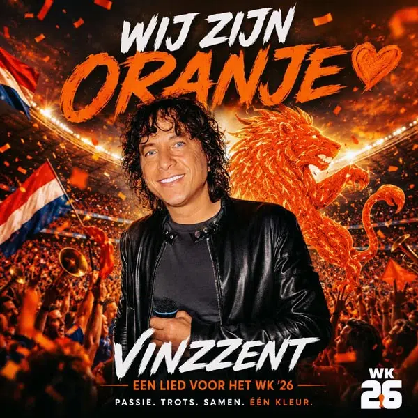 Vinzzent brengt wk-single ‘Wij Zijn Oranje’ uit!