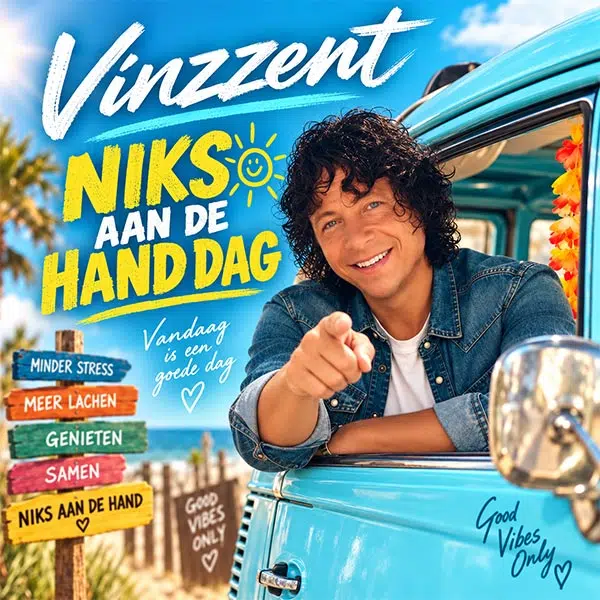 VINZZENT ROEPT 9 OKTOBER UIT TOT ‘NIKS AAN DE HAND DAG’